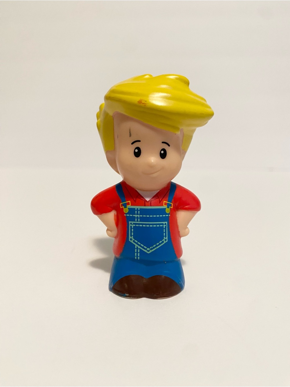 Little People Worker City Blue Overalls Dollhouse Figure Fisher Price 4/$20 🛑